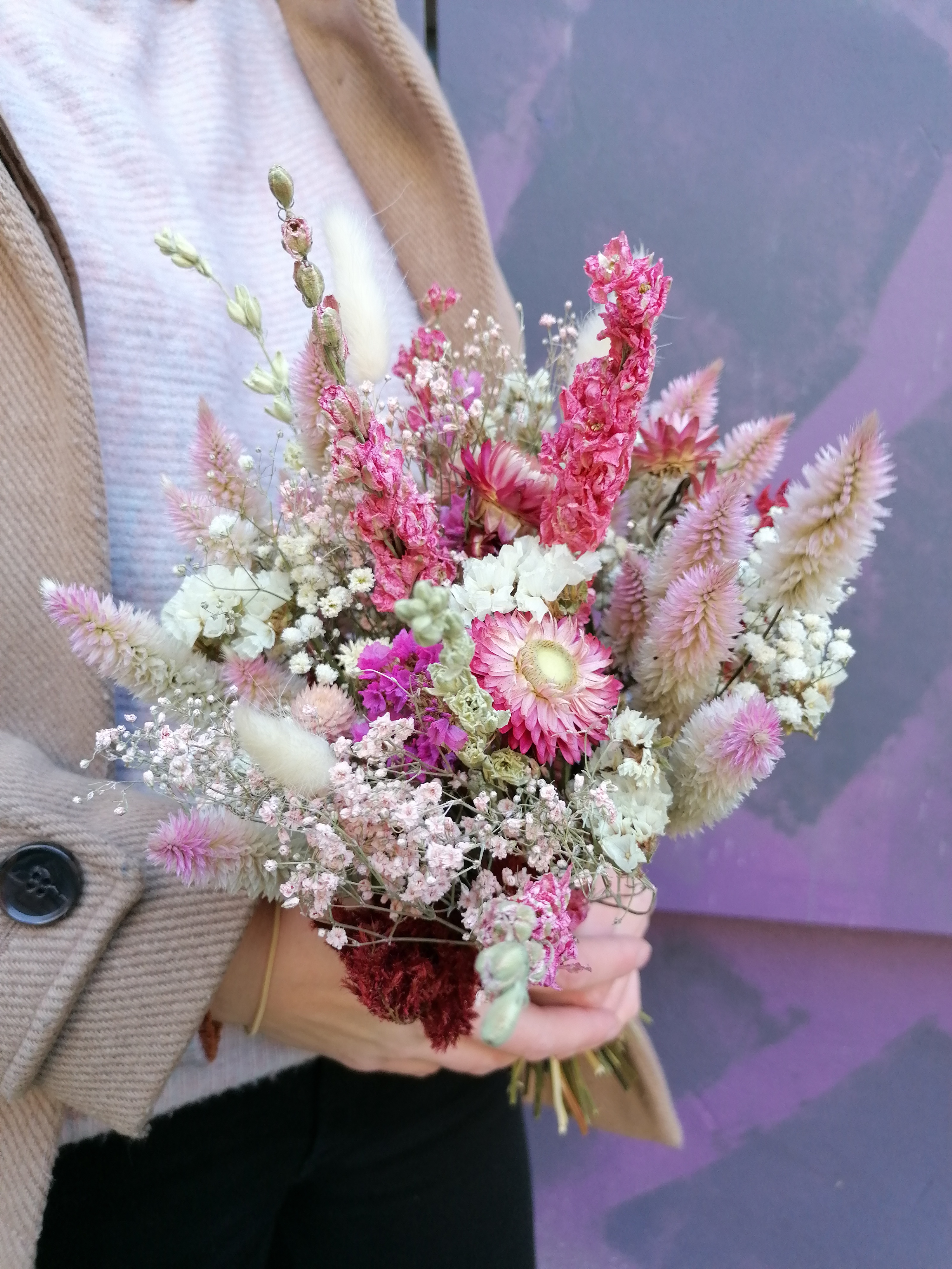 bouquet de fleurs séchée © Caroline Leconte